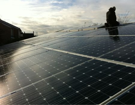 Solar panel installation